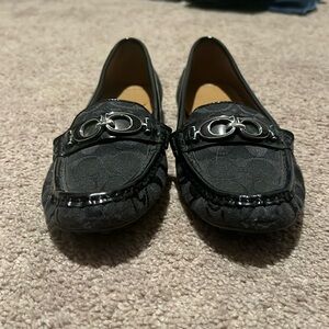 Coach black flats. Size 7.5